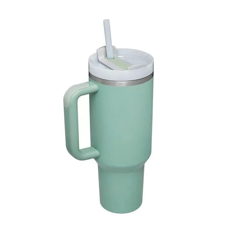 40oz Insulated Tumbler acuum Cup 2.0 Thermal Mug for with Handle Straw Stainless Steel Hot and Cold Coffee Drinks