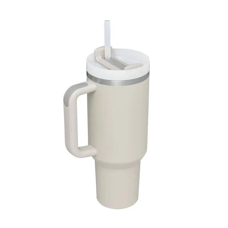 40oz Insulated Tumbler acuum Cup 2.0 Thermal Mug for with Handle Straw Stainless Steel Hot and Cold Coffee Drinks