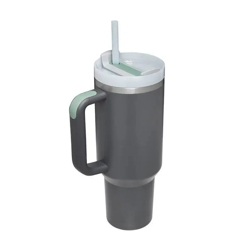 40oz Insulated Tumbler acuum Cup 2.0 Thermal Mug for with Handle Straw Stainless Steel Hot and Cold Coffee Drinks