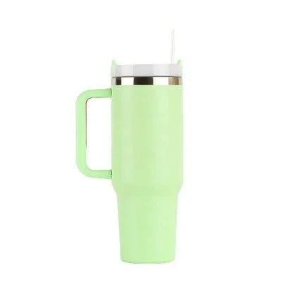 40oz Insulated Tumbler acuum Cup 2.0 Thermal Mug for with Handle Straw Stainless Steel Hot and Cold Coffee Drinks