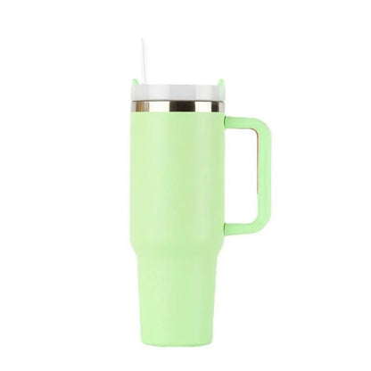 40oz Insulated Tumbler acuum Cup 2.0 Thermal Mug for with Handle Straw Stainless Steel Hot and Cold Coffee Drinks