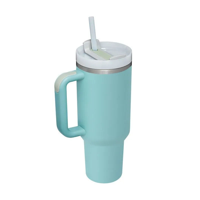 40oz Insulated Tumbler acuum Cup 2.0 Thermal Mug for with Handle Straw Stainless Steel Hot and Cold Coffee Drinks