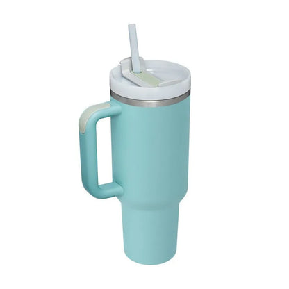 40oz Insulated Tumbler acuum Cup 2.0 Thermal Mug for with Handle Straw Stainless Steel Hot and Cold Coffee Drinks