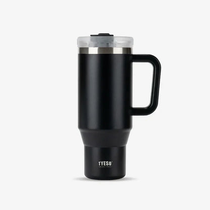 Tyeso 900/1200ml Stainless Steel Vacuum Cup Car Insulated Coffee Cup with Handle Outdoor Mountain Climbing Portable Water Cup