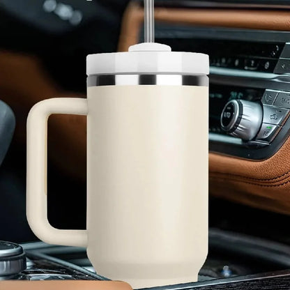 40oz Insulated Tumbler acuum Cup 2.0 Thermal Mug for with Handle Straw Stainless Steel Hot and Cold Coffee Drinks