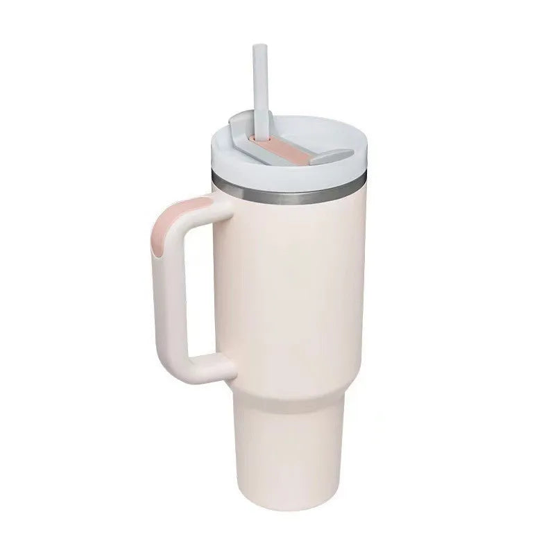 40oz Insulated Tumbler acuum Cup 2.0 Thermal Mug for with Handle Straw Stainless Steel Hot and Cold Coffee Drinks