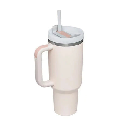 40oz Insulated Tumbler acuum Cup 2.0 Thermal Mug for with Handle Straw Stainless Steel Hot and Cold Coffee Drinks