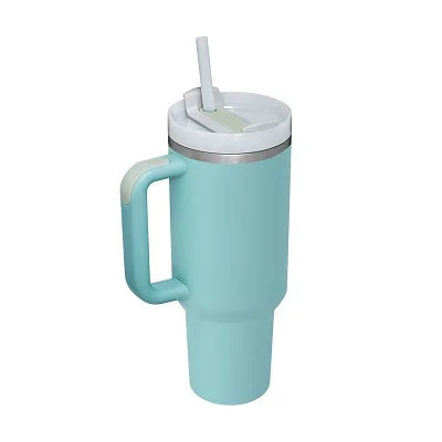 40oz Insulated Tumbler acuum Cup 2.0 Thermal Mug for with Handle Straw Stainless Steel Hot and Cold Coffee Drinks