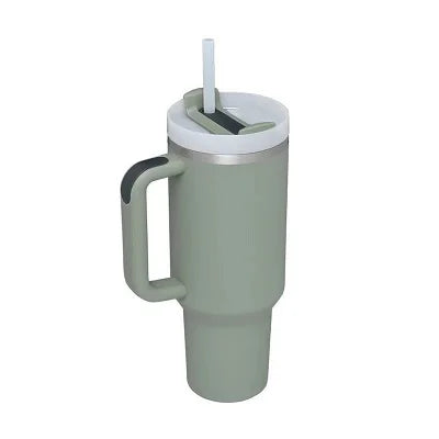 40oz Insulated Tumbler acuum Cup 2.0 Thermal Mug for with Handle Straw Stainless Steel Hot and Cold Coffee Drinks