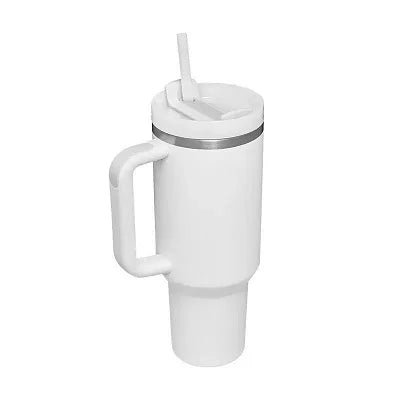 40oz Insulated Tumbler acuum Cup 2.0 Thermal Mug for with Handle Straw Stainless Steel Hot and Cold Coffee Drinks
