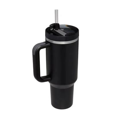 40oz Insulated Tumbler acuum Cup 2.0 Thermal Mug for with Handle Straw Stainless Steel Hot and Cold Coffee Drinks